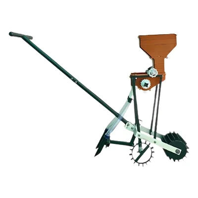 Manual Adjustable Seed Drill, Two Rows, Hopper Capacity 10 Kgs